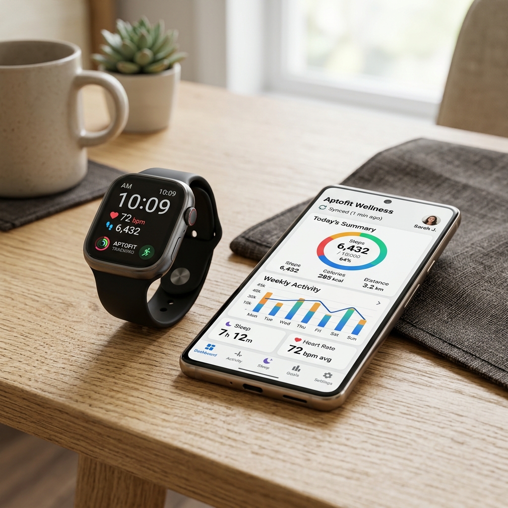 aptofit trackpro app setup bluetooth pairing guide